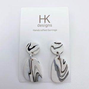 Cute Marble Handmade Earrings